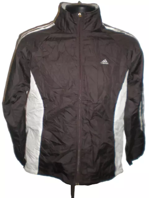 2009 ragazze ragazzi adidas clima365 track top tuta giacca bianco e nero età 12