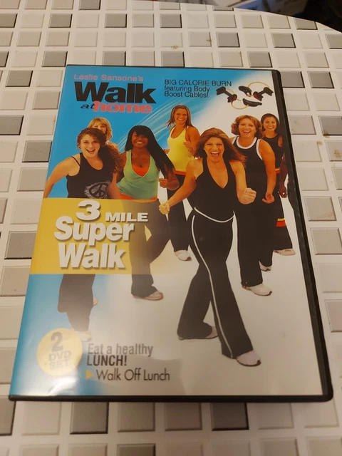 LESLIE SANSONE WALK At Home Mile Super Walk DVD Set VGC