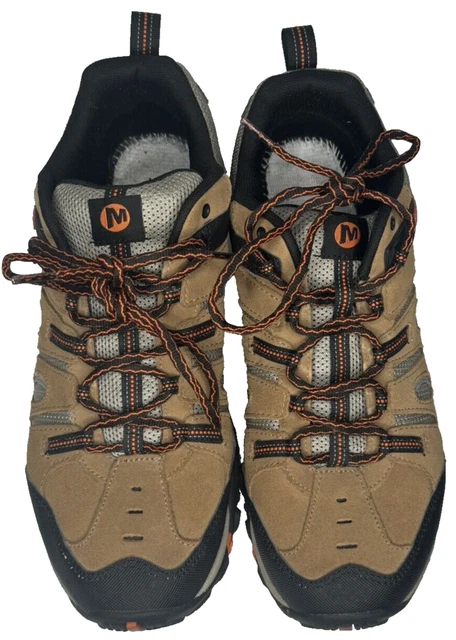 MERRELL RIVERBED J289763C Black Orange Mesh Trail Hiking Mens