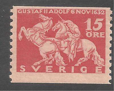 Sweden #233 (A27) FVF MNH - 1932 15o Death of Gustavus Adolphus