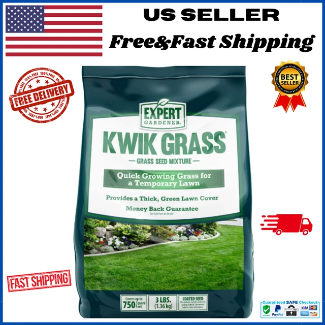 EXPERT GARDENER KWIK Grass Seed Mix, for Sun to Partial Shade Quick