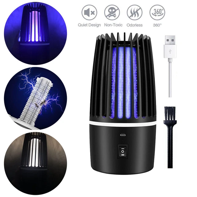 LED Moskito Killer Insektenvernichter USB Elektrisch Lampe Mückenfalle Licht Neu