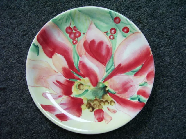 Pfaltzgraff Holiday Market 8" Salad Plate Floral Multi-color Hand Painted