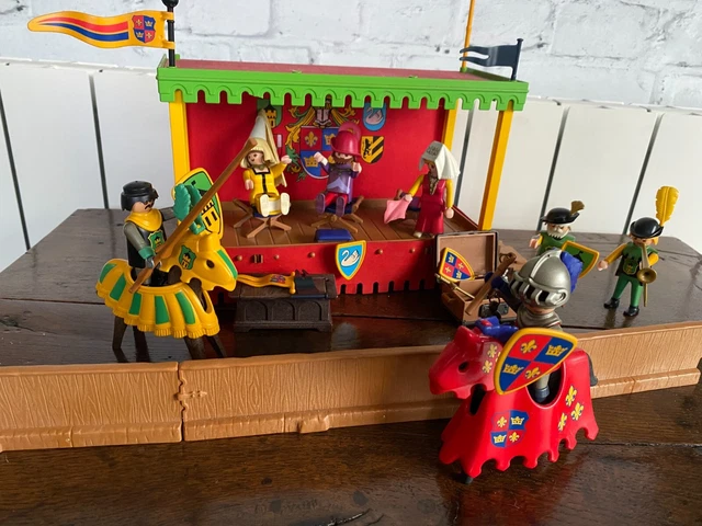 Lot Playmobil Château Médiéval - Tournoi Chevaliers 3652, 3666, 3667, 3665 - Vintage