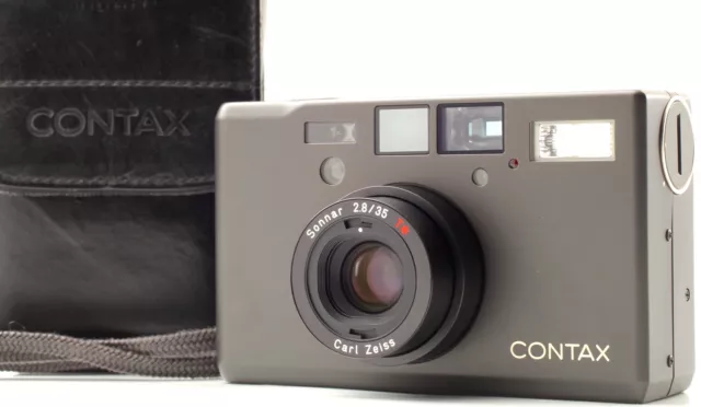 [MINT w/ Case Strap] Contax T3 Titan Black Point & Shoot Film Camera From  JAPAN