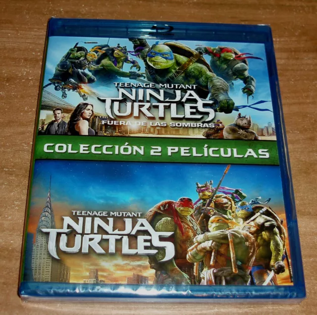 Tortugas Ninja Coleccion 2 Peliculas 2 Blu-Ray Nuevo Precintado (Sin Abrir) R2