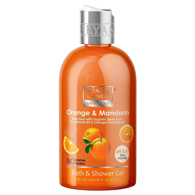 Bryan & Candy New York Orange and Mandarin Shower Gel 300ml for Soft skin