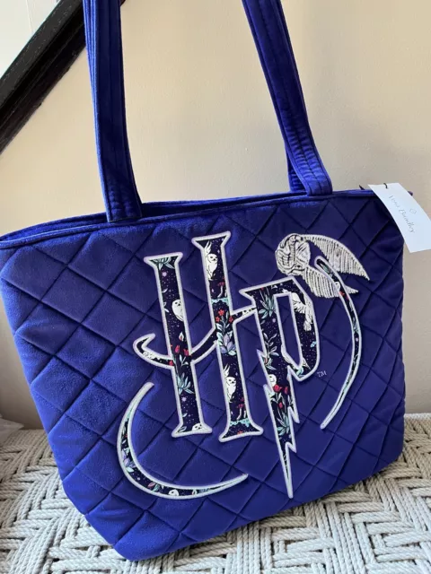 Vera Bradley Harry Potter Forbidden Forest Small Embroidered Tote Velvet Bag NWT