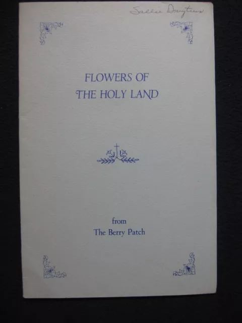 Flowers of the Holy Land Cross Stitch [Claire Bryant 1977]