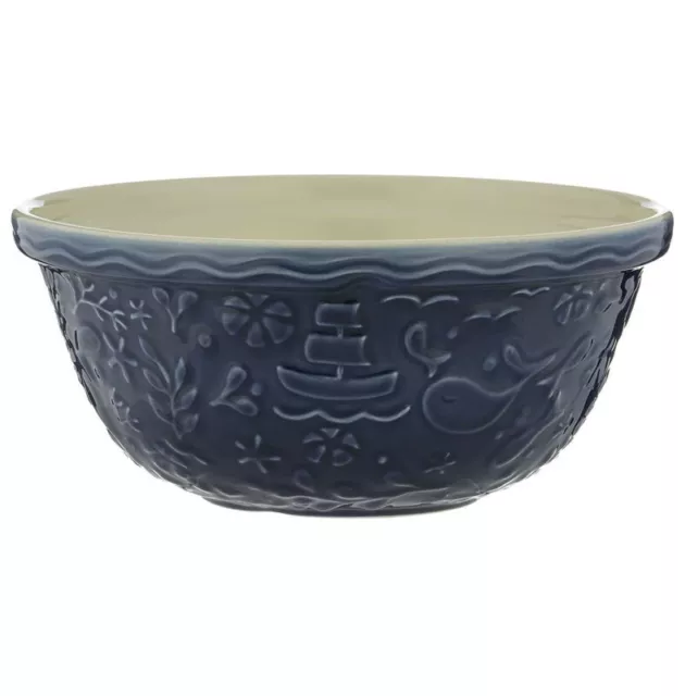 Mason Cash Eathenware Mixing Bowl 29cm Nautical Blue For Pastry, Cake, Pudding