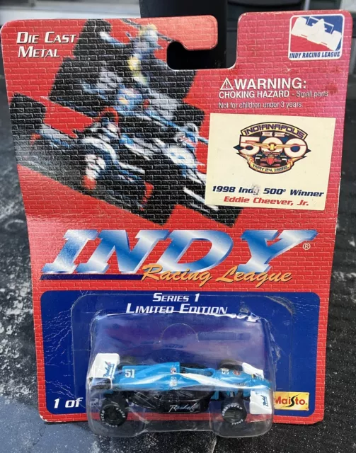 Maisto 1998 Eddie Cheever Jr Indy 500 Winner Car 1:64 Scale Diecast Toy - MIB