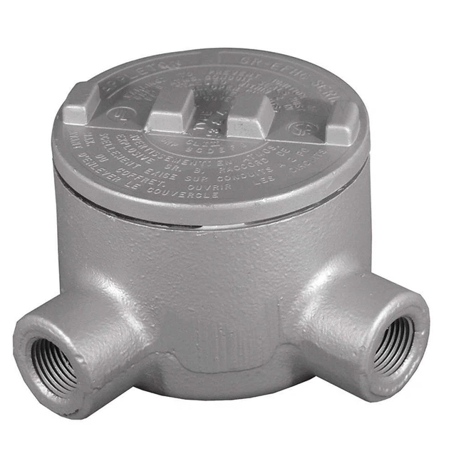 APPLETON ELECTRIC GRL75 Conduit Outlet Body,Iron,Trd Sz 3/4in