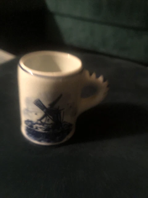 Miniature dutch Delft tankard stein Pottery