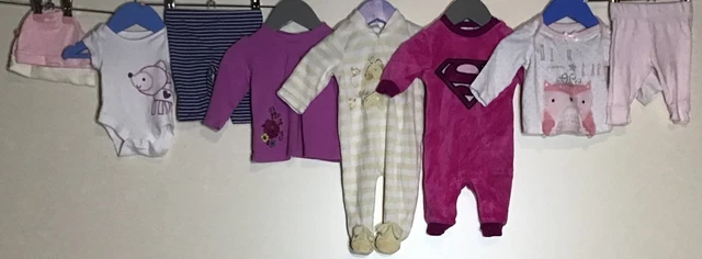 Baby Girls Bundle Clothing Age 0-3 Months H&M George John Lewis M&S TU