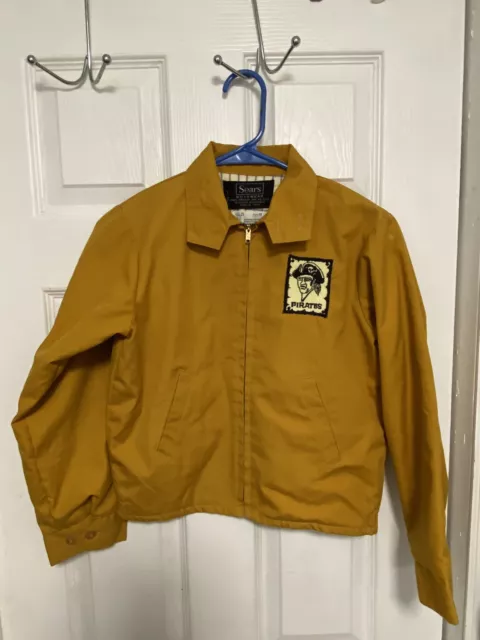 Vintage Sears, Roebuck And Co. Mustard Youth Pirates Jacket Sz. 12