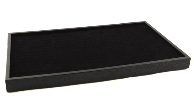Vassoio Espositore Full Size Standard Profondità 5 Cm - Rivestimento Pelle Nera - BD1-3 - 4