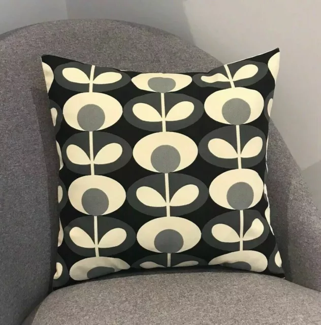 Orla Kiely Cushion Covers Linear Two Coloured Stem Oval Flower Various Prints 3