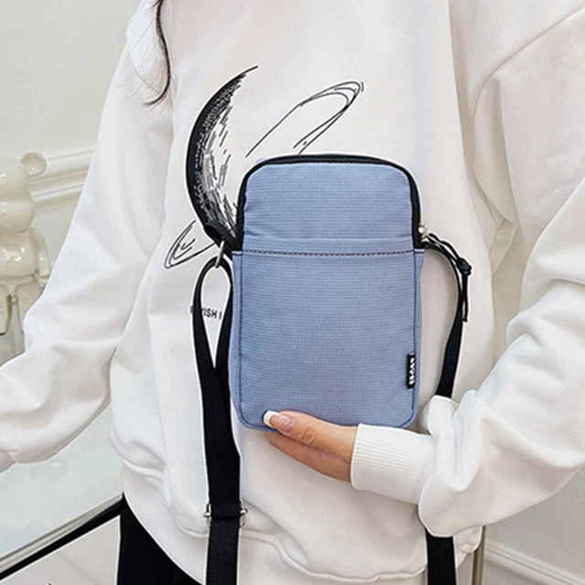 Fashion All-match Phone Bag Women Canvas Messenger Bag Mini Small Crossbody  LEI