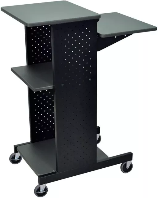 Luxor PS4000  40" Mobile Presenters Station, with Four Rolling Casters