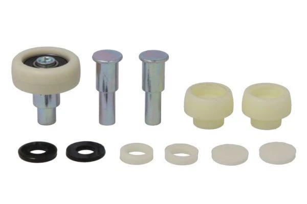 Set Guide A Rulli Inferiori Per Porta Scorrevole NSGMXT - Lato Sinistro E Destro Per VW Caddy 3 E 4 (2004-2015) - Ricambio 2K0843397 2K0843398