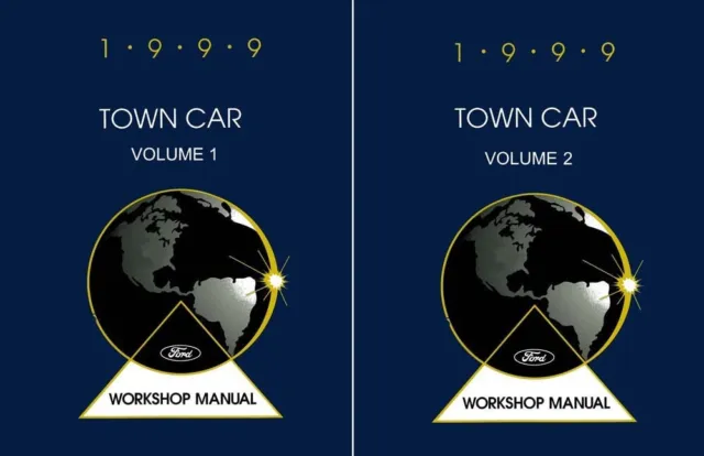 1999 Lincoln Town Car Shop Service Repair Manual Set