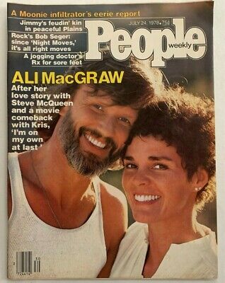 Vintage July 24, 1978 PEOPLE Magazine - ALI MacGRAW - Newsstand Issue