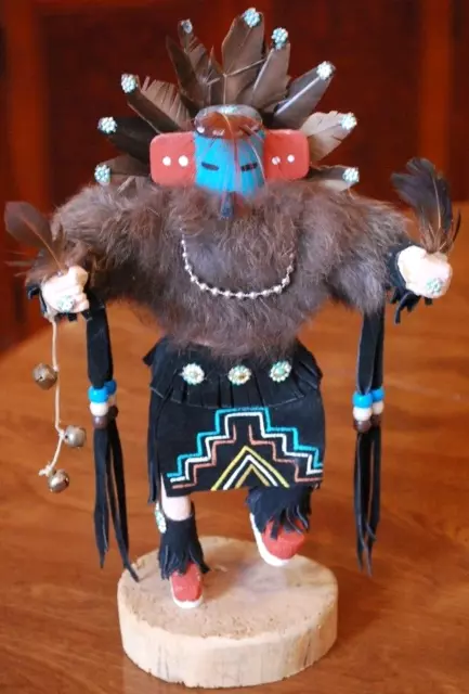 HOPI KACHINA DOLL 11.75" Signed VINCENT CHIQUITO Native American MORNING SINGER