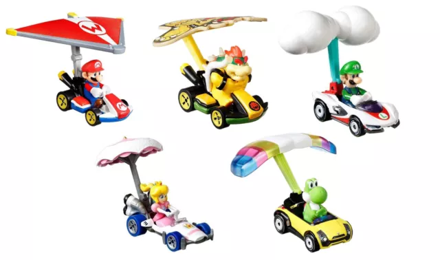 Hot Wheels Mario Kart Gliders Voitures Jouets Nintendo Super Mario N64 Véhicules