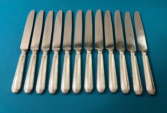 COUTEAU POISSON 21.2 Cm Trianon Ercuis Très Bel État Métal Argenté EUR