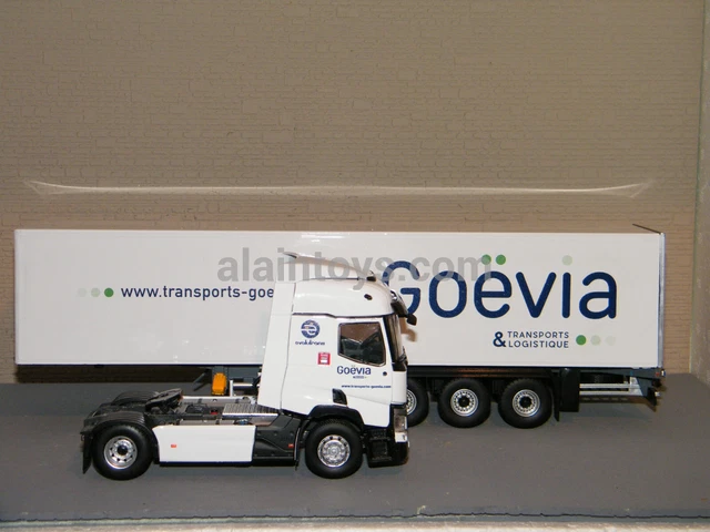 Eligor 1/43 - Remorque Renault Premium Transports Savin Verte - Réf 113084