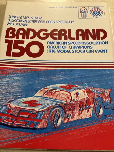 1982 Badgerland 150 Late Model Stock Car ASA Wisconsin State Fair Program