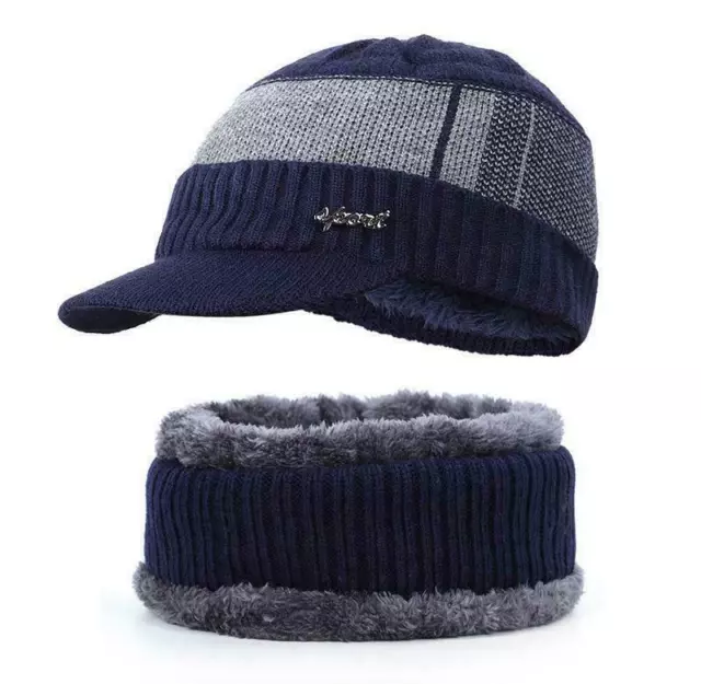 Gorro Para Hombre Gorros De Invierno Hombres Para El Frio Con Bufanda Punto 2020