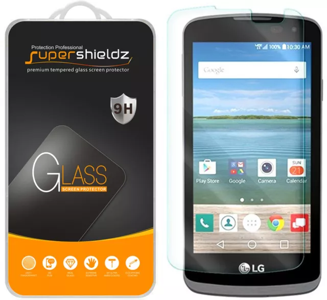 Supershieldz- Tempered Glass Screen Protector Saver Shield For LG Optimus Zone 3