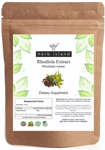 100% Biologico Rhodiola Rosea Radice Estratto Per Boost Energia Level & Combatte