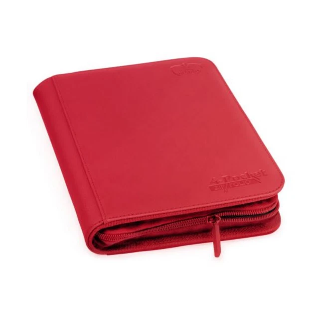 Ultimate Guard Binder 4 Pocket Zipfolio - XenoSkin, Red New