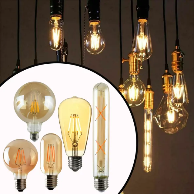 B22 E14 E27 LED Glühbirne 5W-25W Vintage Retro Lampe Hell Edison Sockel 220V