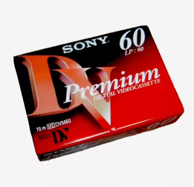 *NEW* Minidv Tape CASSETTA Cassette video SONY PREMIUM DV 60 min.Sp /90 min LP