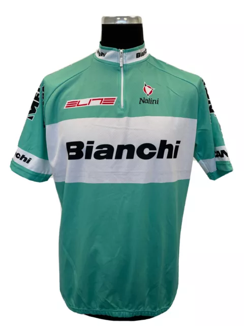 Maglia Bici Ciclismo Maillot Bike Shirt Nalini Eline Bianchi Medion Jhf786