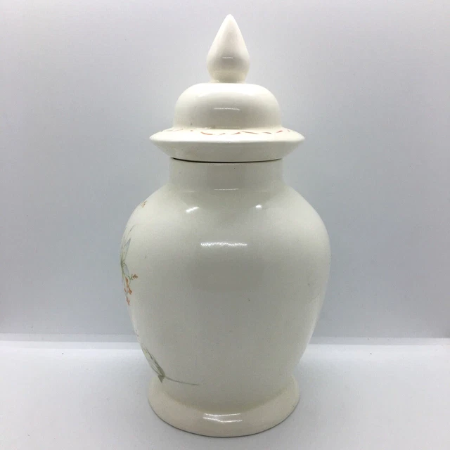 Studio Keramik Lilly Blumenmuster Ingwer Glas Deckel Urne Vase Topf Ornament 2