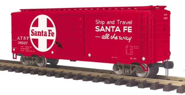 MTH RailKing G Gauge 70-74087 Santa Fe One Gauge 40' Box Car BRAND NEW