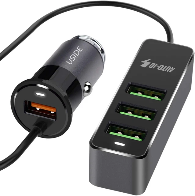 Répartiteur D'Allume-Cigare De Voiture À Charge Rapide 3.0, Chargeur USB Multi-V