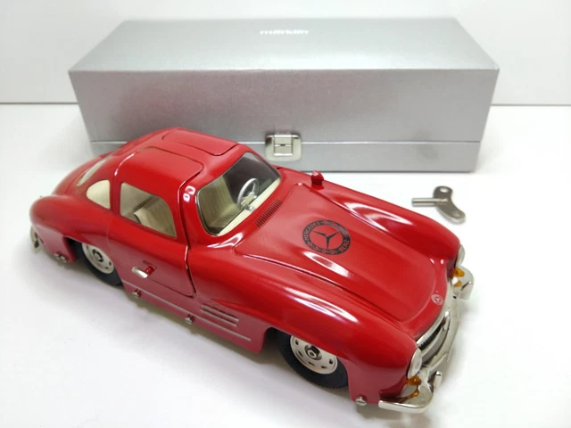 Jouet Mécanique Marklin Mercedes 300SL Rouge - Tôle 34 Cm échelle 1:12 - Coffret