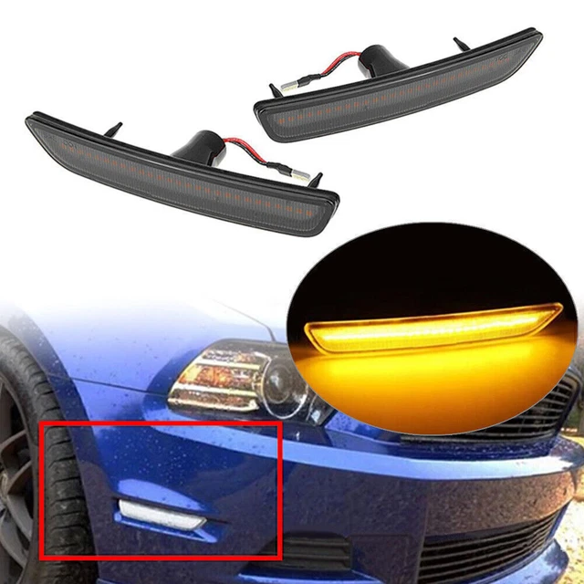 Lampadina di marcatura anteriore LED Black Shell per 2010-14 Ford Mustang