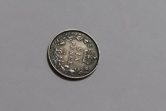 UK GB 6 PENCE 1889 Davies 1165d 2D VERY RARE TONED B40 YK42