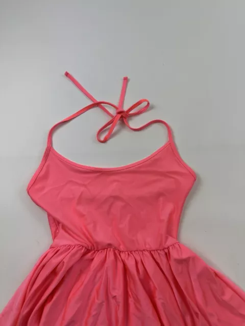 American Apparel Mini Dress Womens Medium Pink Halter Spandex Festival Y2K USA 2