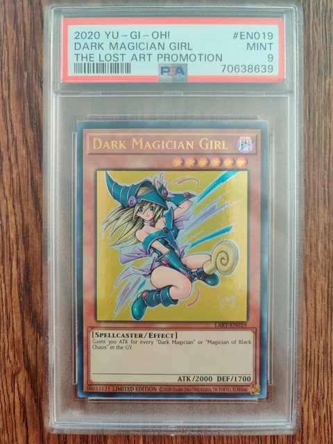DARK MAGICIAN GIRL 2020 Yugioh Lost Art Promo Limited Ed NA LART-EN019 PSA 9