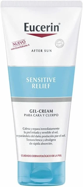 Eucerin After Sun Sensitive Gel Crema 200 ml per viso e corpo nuovo