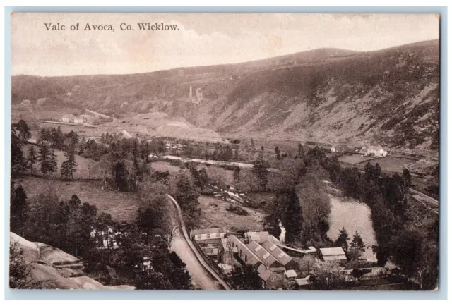 Co. Wicklow Republic of Ireland Postcard Vale of Avoca c1920's Antique