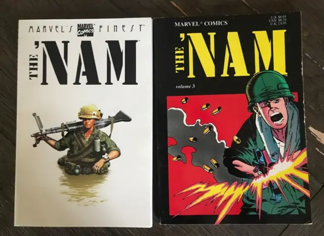 1989 Volume 3 1999 Marvel Finest The Nam TPB Lot Issues 1 2 3 4 9 10 11 12 24 28