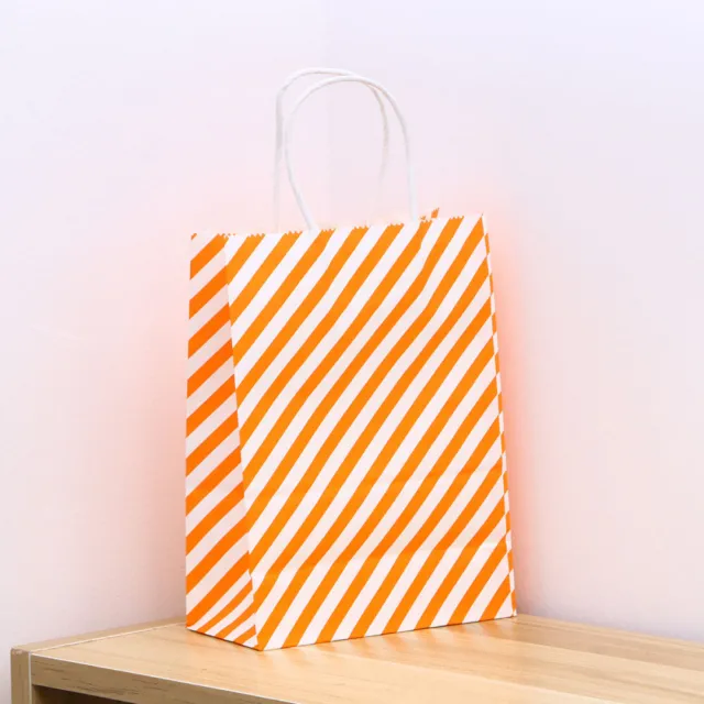 20Pcs 21*15*8cm Colorful Environment Friendly Kraft Paper Gift Bag With Handle 3